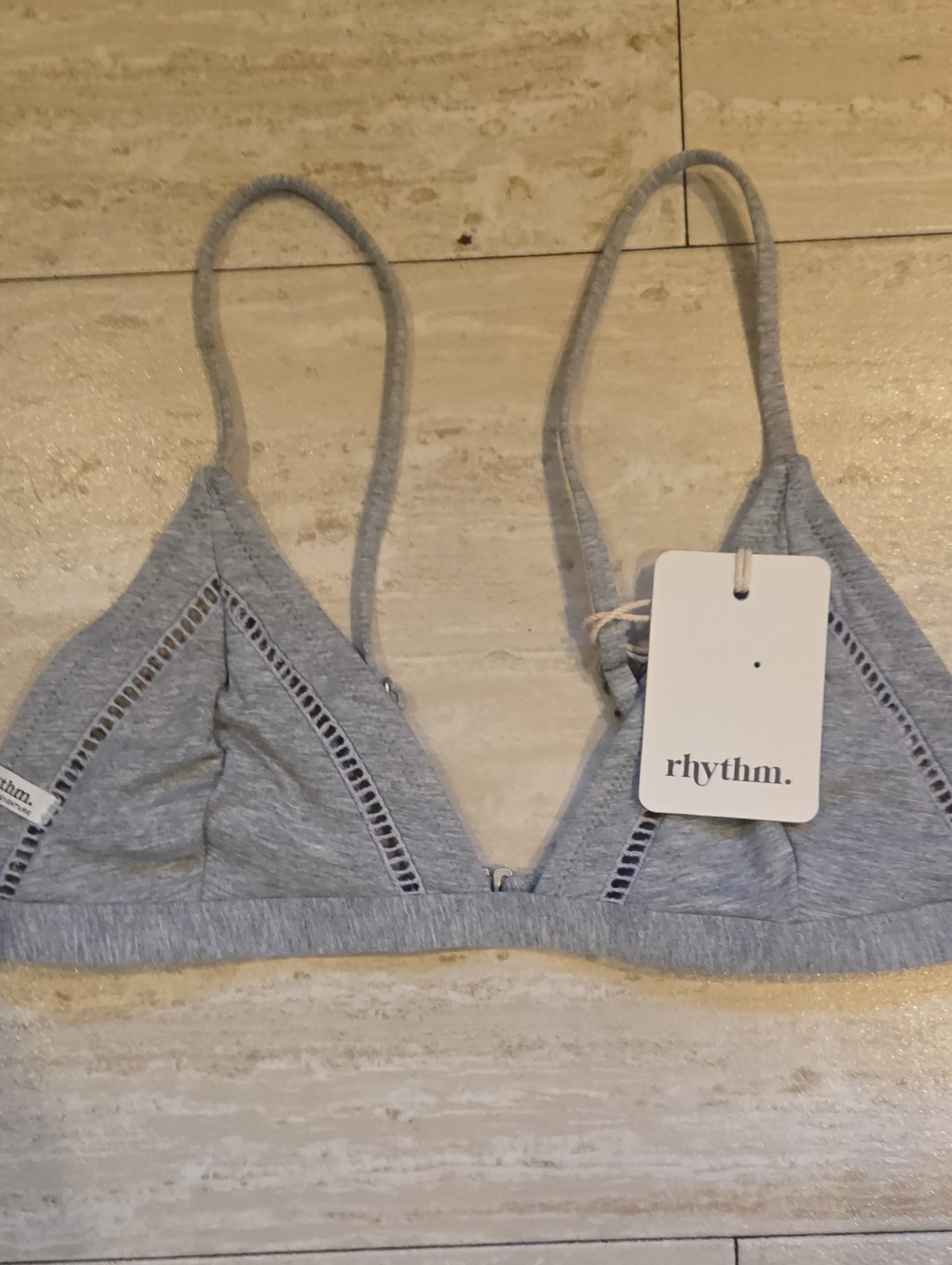 New Rhythm Livin Grey Marle "My Bralette Top"